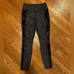 Athleta Faux Leather Moro Leggings, Sz SM
